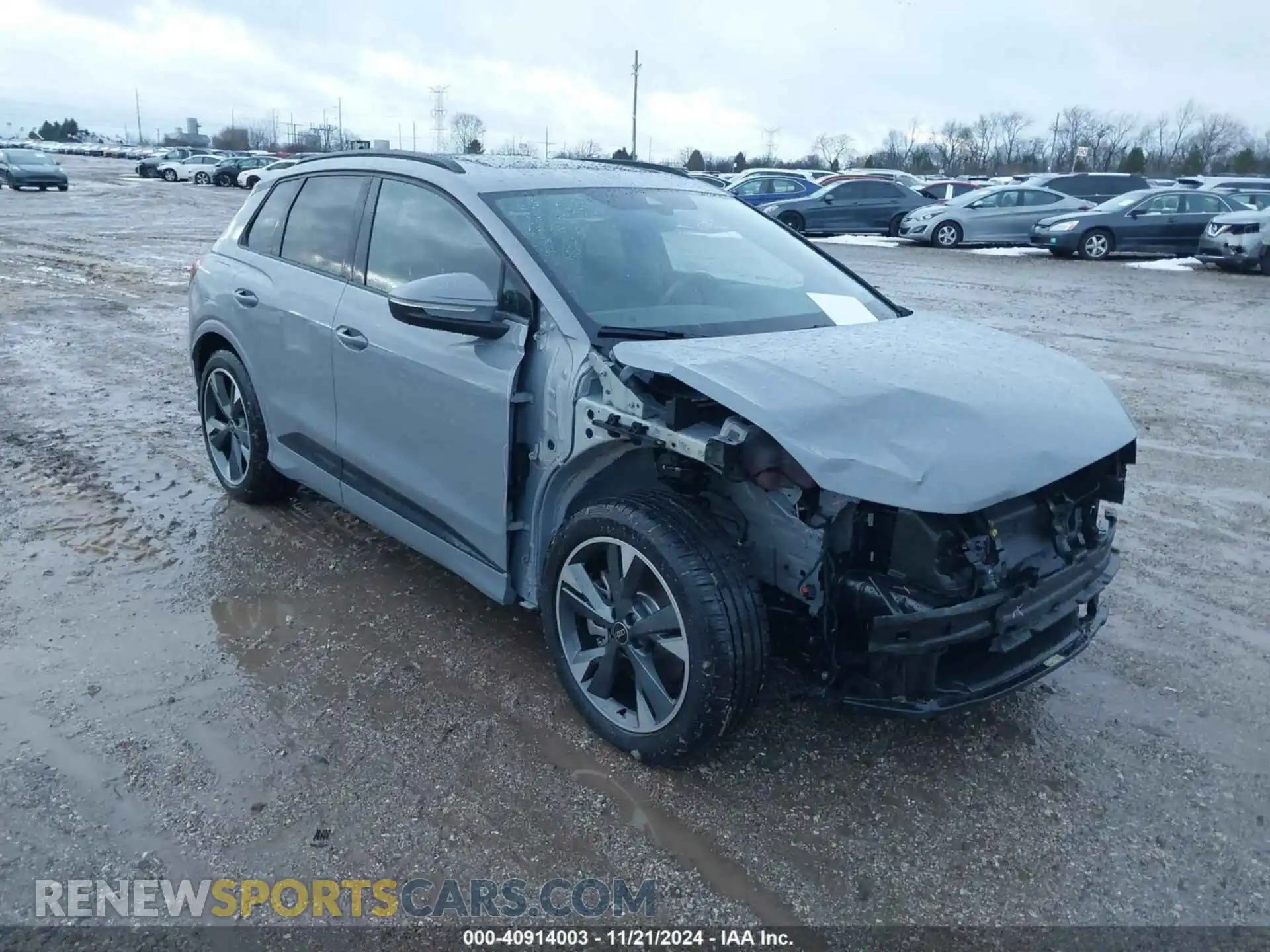 1 Фотография поврежденного автомобиля WA1KUBFZ8RP062730 AUDI Q4 E-TRON 2024