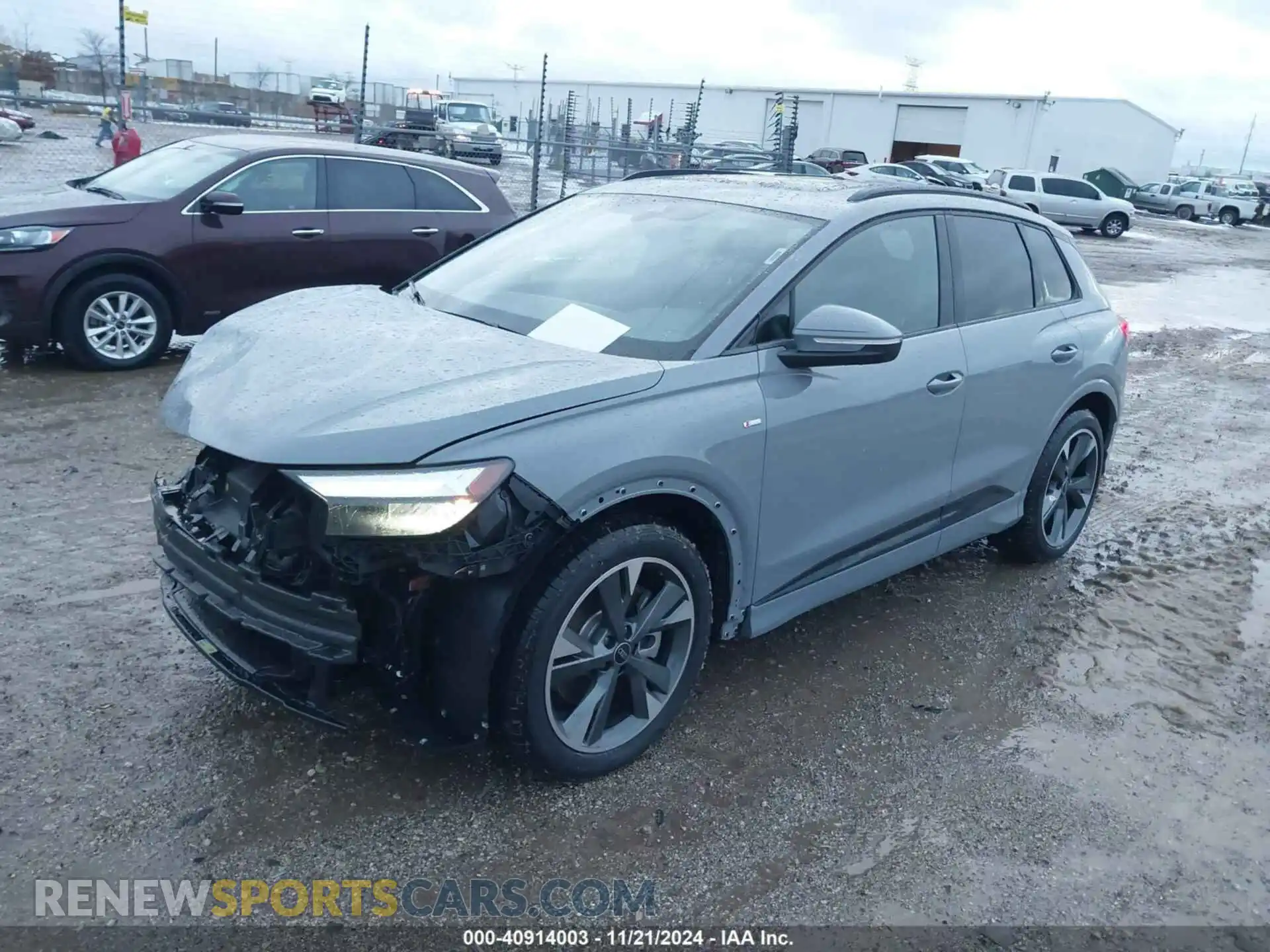 2 Фотография поврежденного автомобиля WA1KUBFZ8RP062730 AUDI Q4 E-TRON 2024