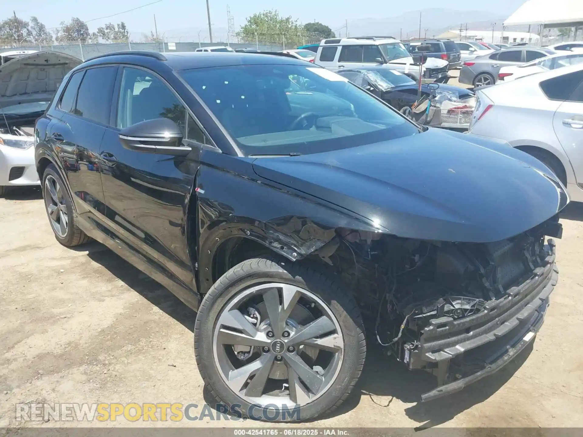 1 Photograph of a damaged car WA1KUBFZXRP059537 AUDI Q4 E-TRON 2024