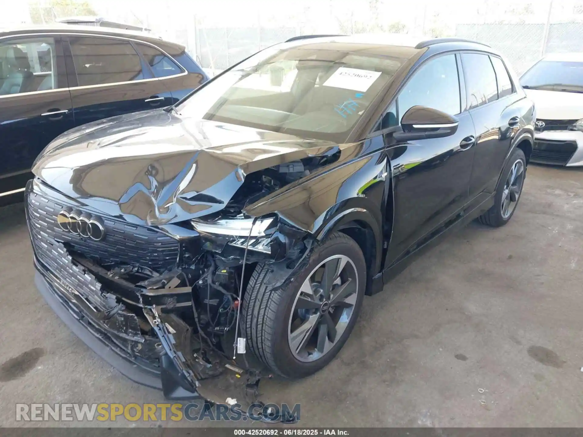 2 Photograph of a damaged car WA1LUBFZXRP049711 AUDI Q4 E-TRON 2024
