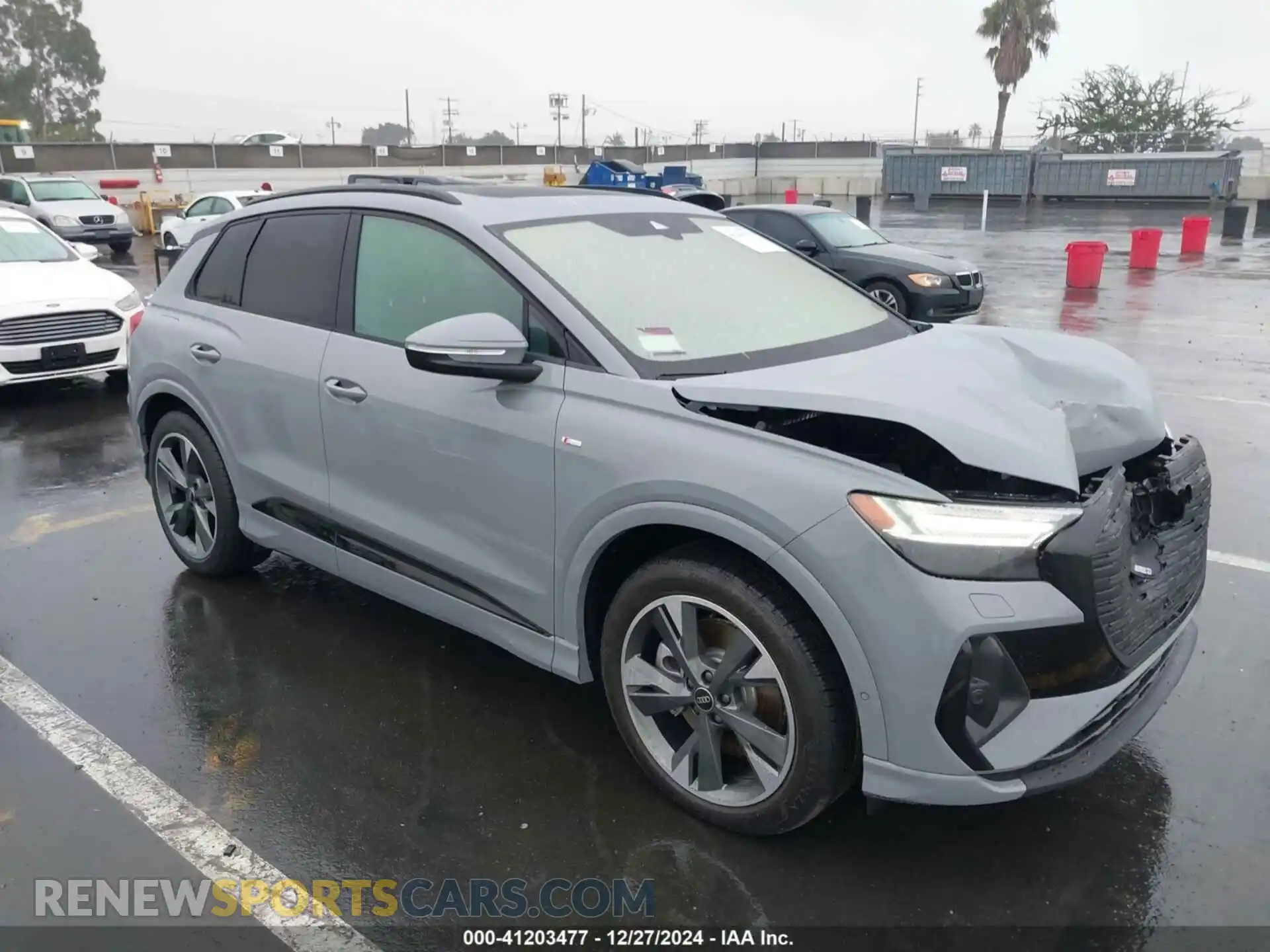 1 fotografías del automóvil dañado WA1MUBFZ6RP059706 AUDI Q4 E-TRON 2024