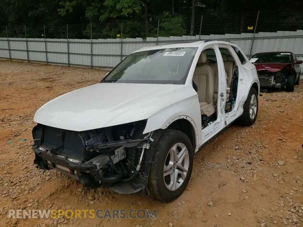 2 Photograph of a damaged car WA1ANAFY6K2093858 AUDI Q5 2019