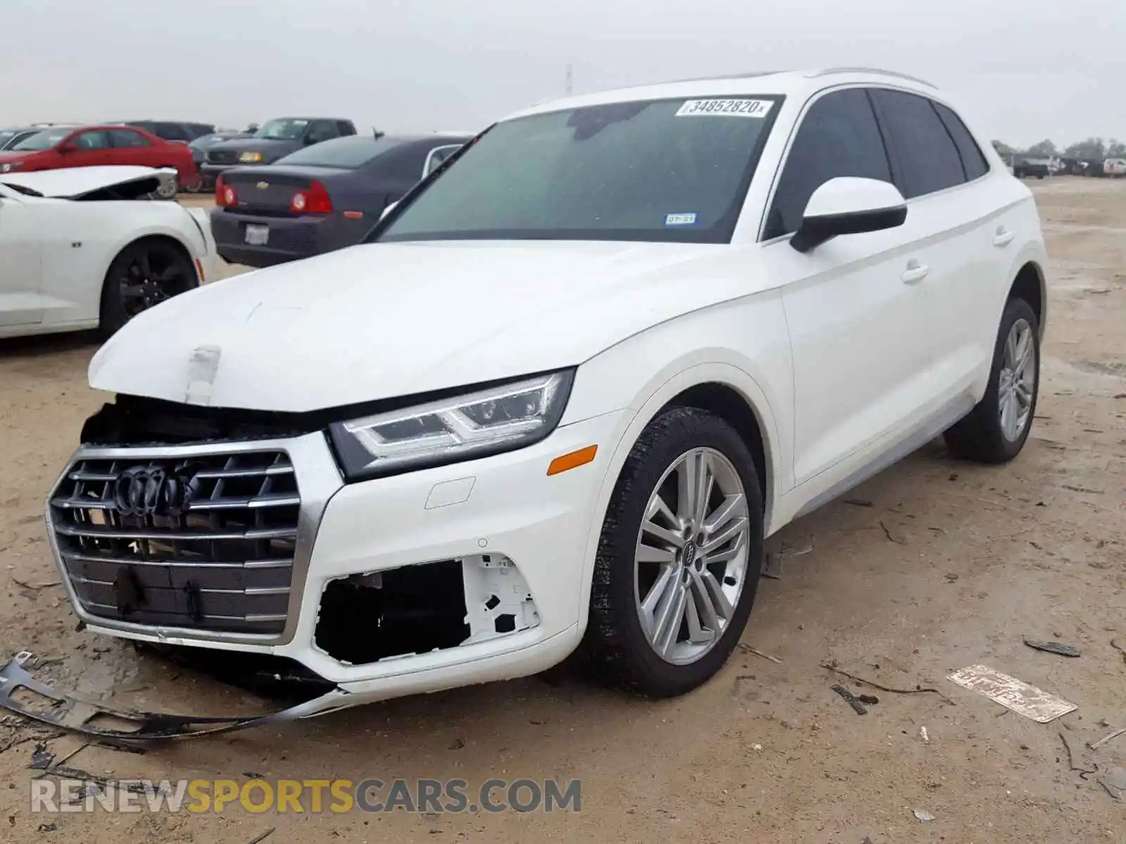 2 fotografías del automóvil dañado WA1BNAFY5K2113554 AUDI Q5 2019