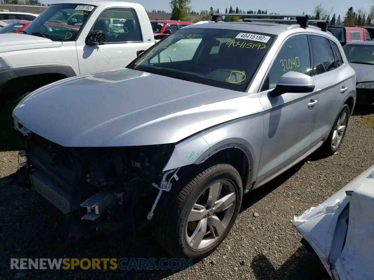 2 Photograph of a damaged car WA1BNAFY8K2054600 AUDI Q5 2019