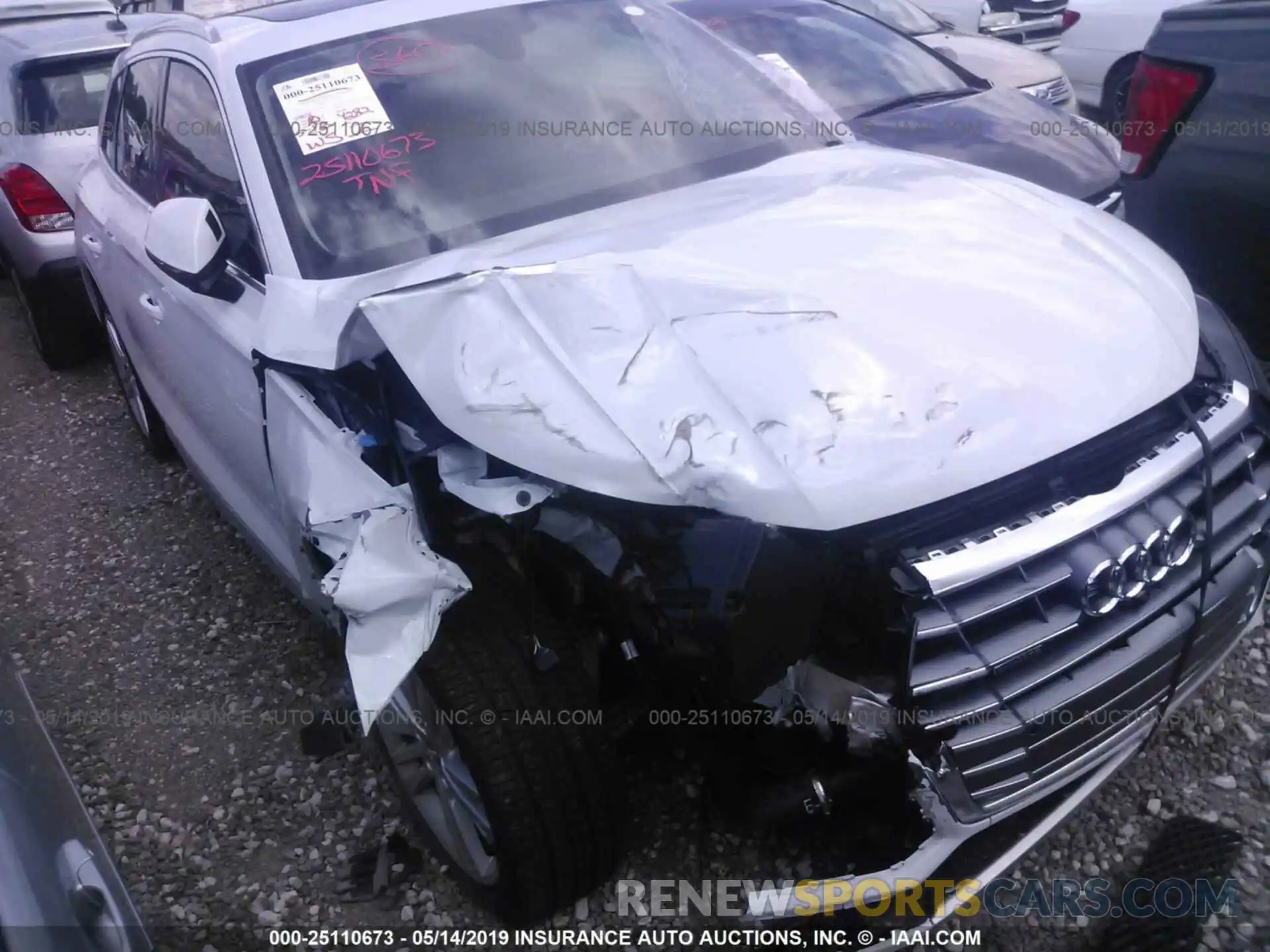 1 Photograph of a damaged car WA1CNAFY0K2028027 AUDI Q5 2019