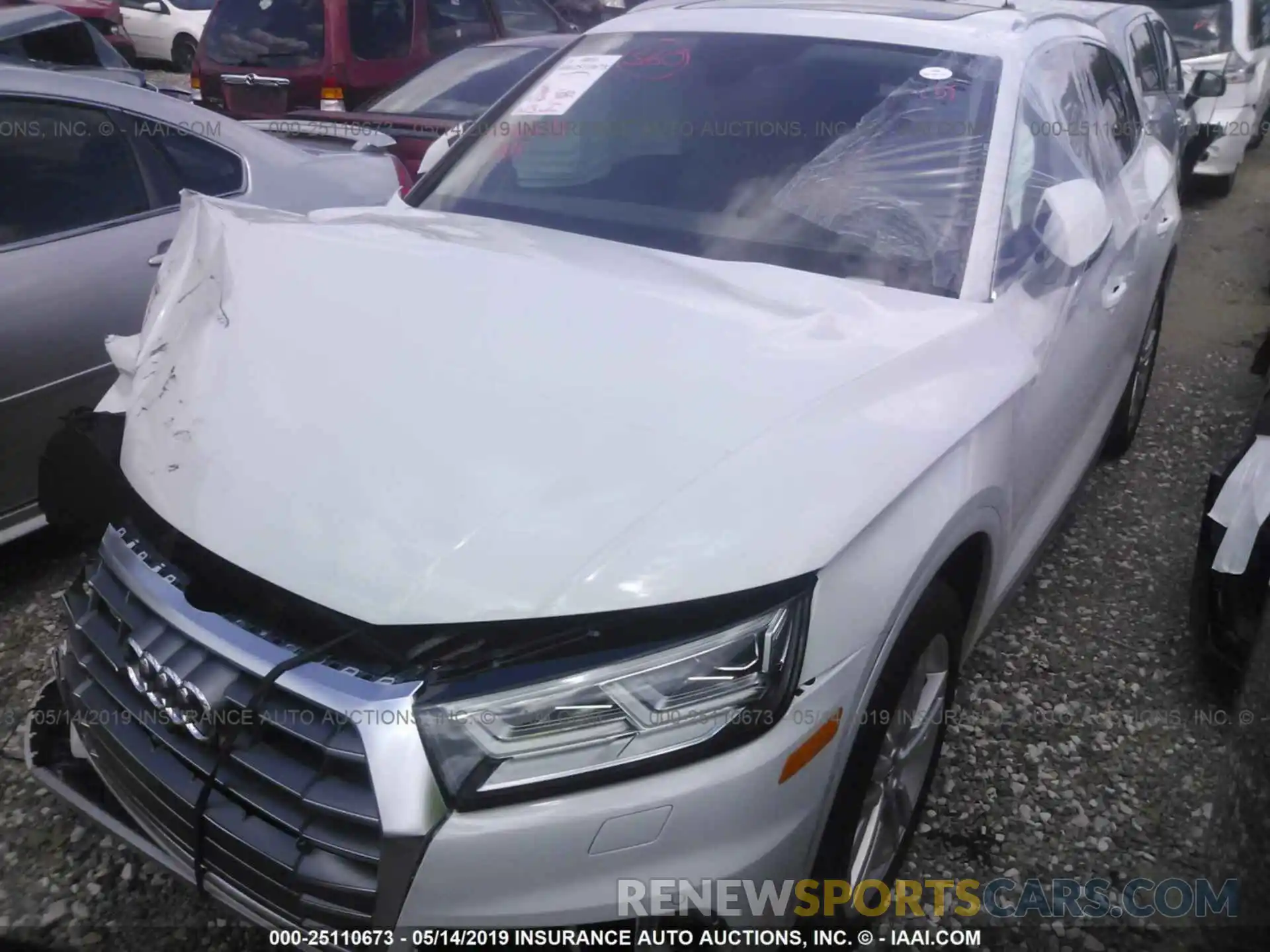 2 Photograph of a damaged car WA1CNAFY0K2028027 AUDI Q5 2019