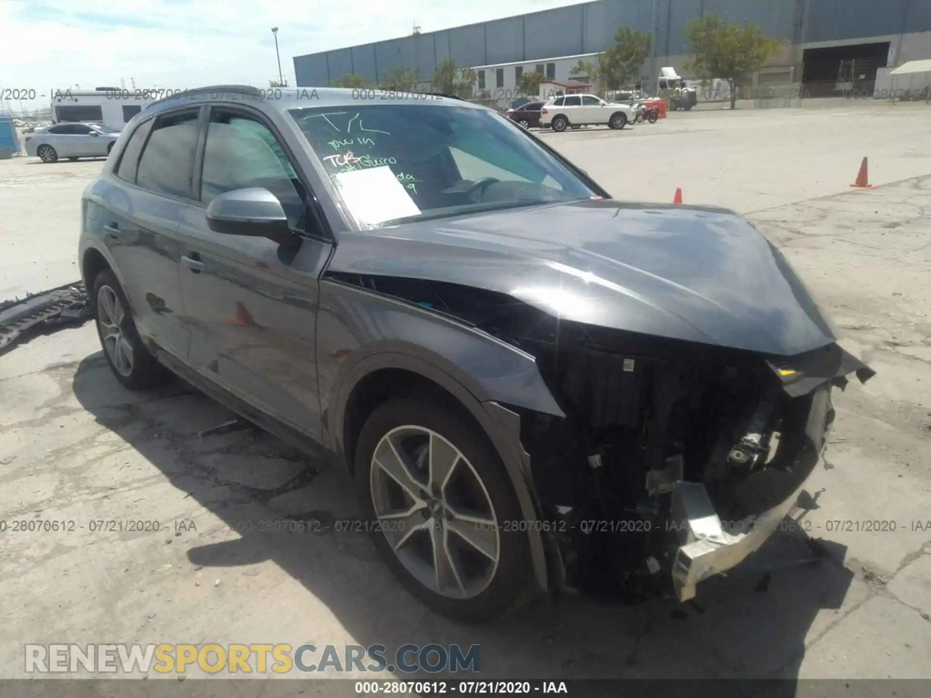 1 Photograph of a damaged car WA1CNAFY2K2089332 AUDI Q5 2019