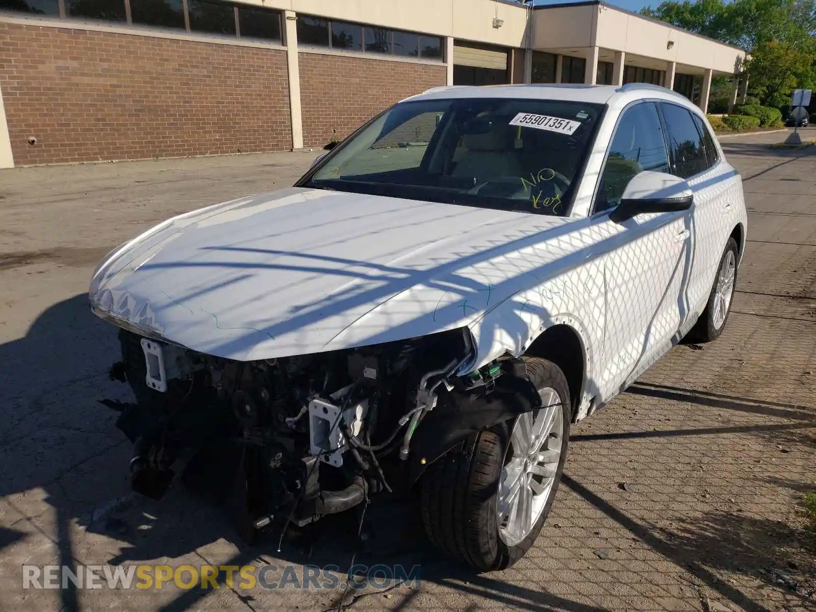 2 Photograph of a damaged car WA1CNAFY7K2015582 AUDI Q5 2019