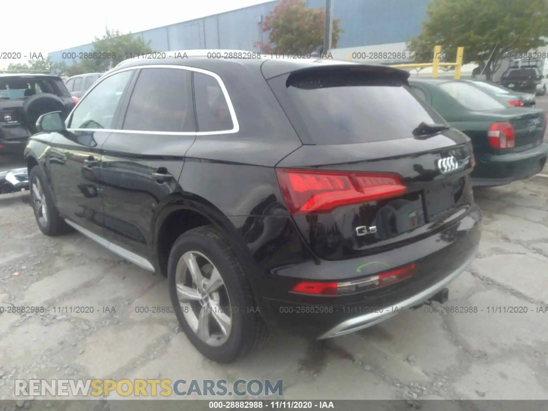 3 fotografías del automóvil dañado WA1ANAFY3L2034154 AUDI Q5 2020