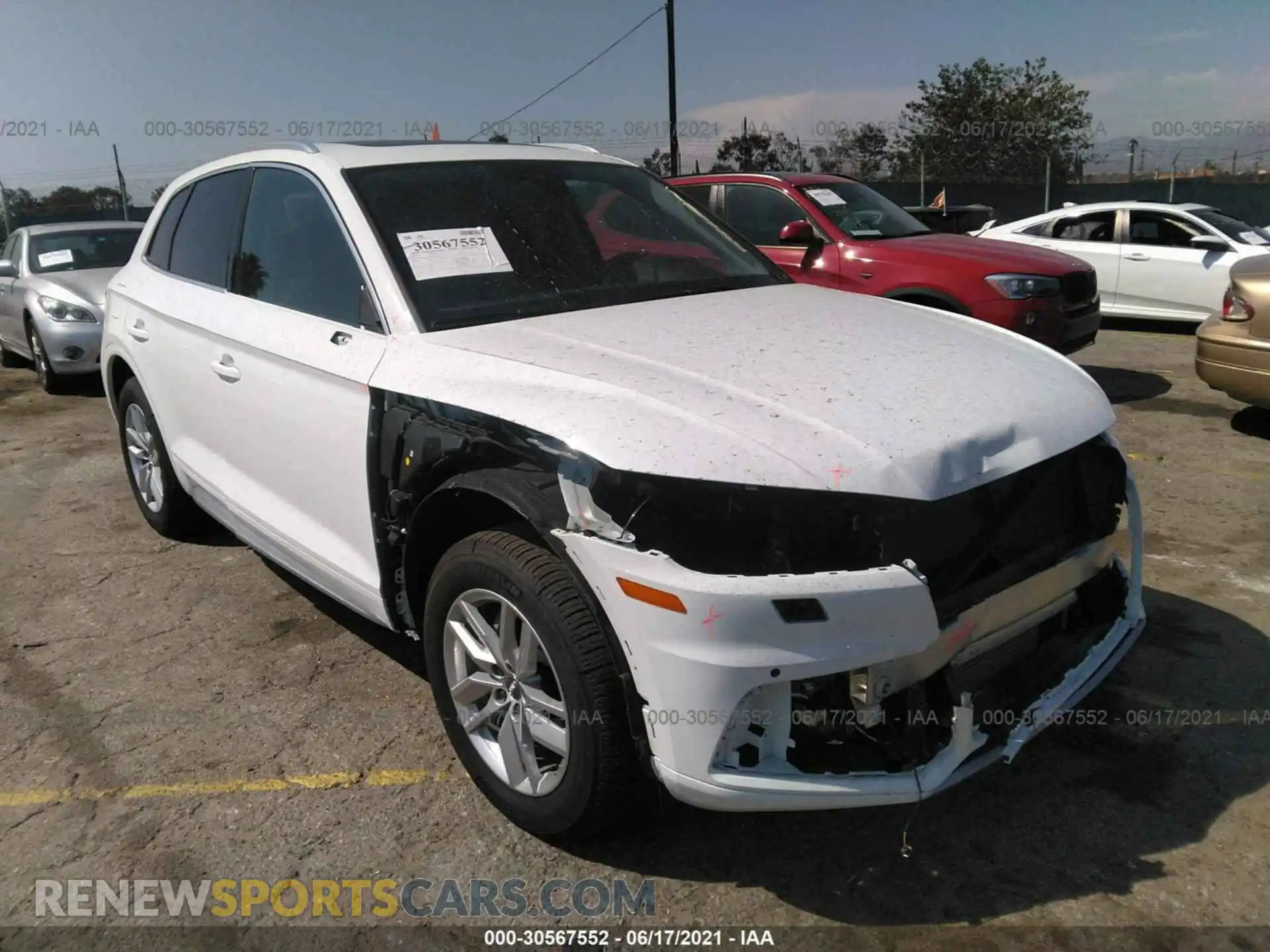 1 Photograph of a damaged car WA1ANAFY8L2071197 AUDI Q5 2020