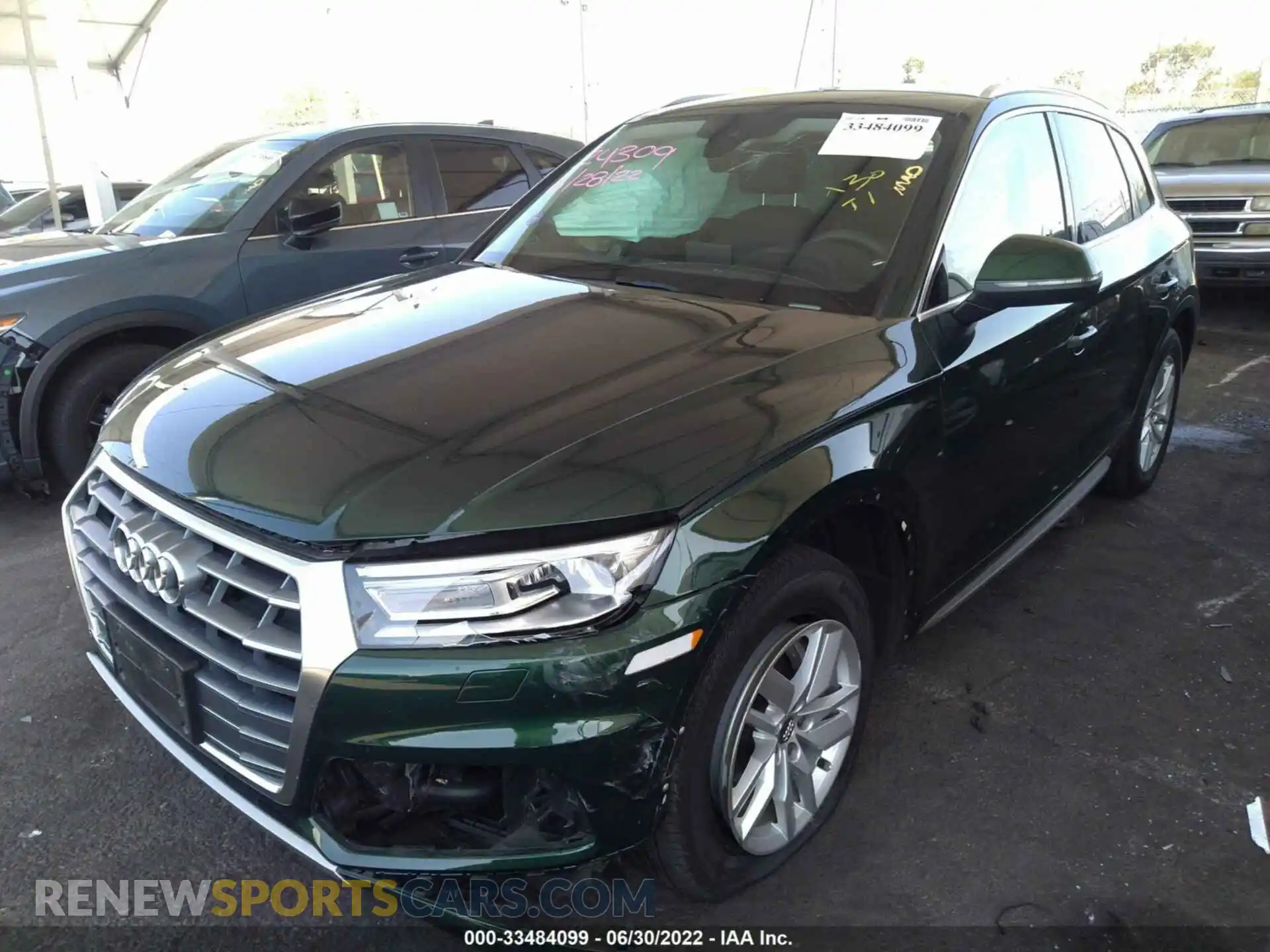 2 Photograph of a damaged car WA1ANAFY9L2091409 AUDI Q5 2020
