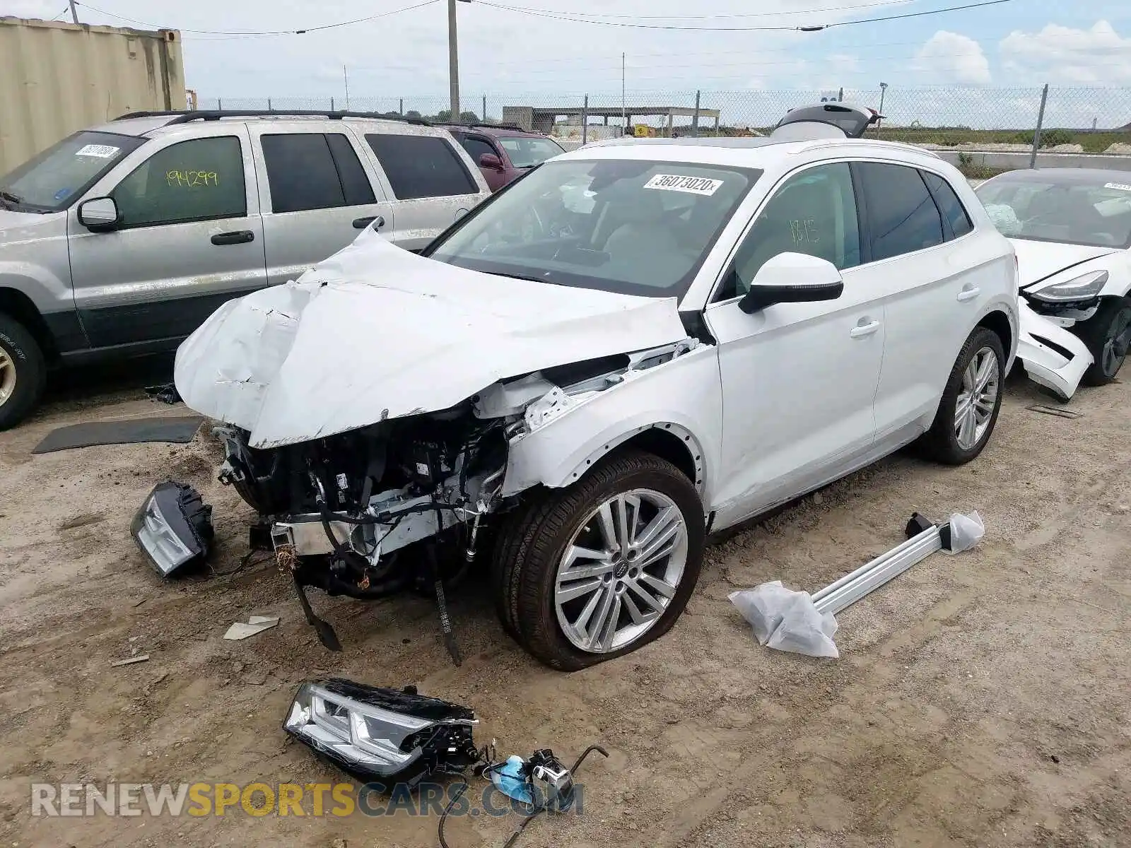 2 Photograph of a damaged car WA1BNAFY2L2000646 AUDI Q5 2020
