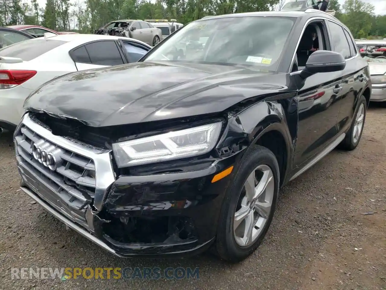 2 fotografías del automóvil dañado WA1BNAFY3L2017908 AUDI Q5 2020