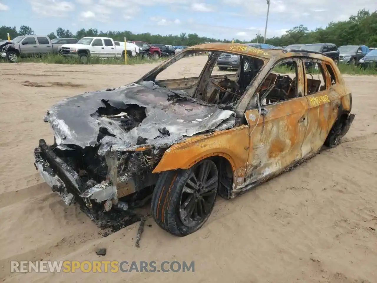 2 fotografías del automóvil dañado WA1BNBFY5L2022792 AUDI Q5 2020