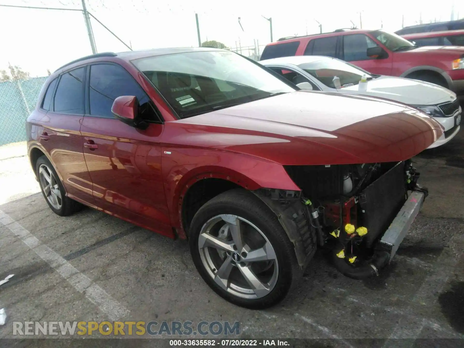 1 Photograph of a damaged car WA1ENAFY0L2074340 AUDI Q5 2020