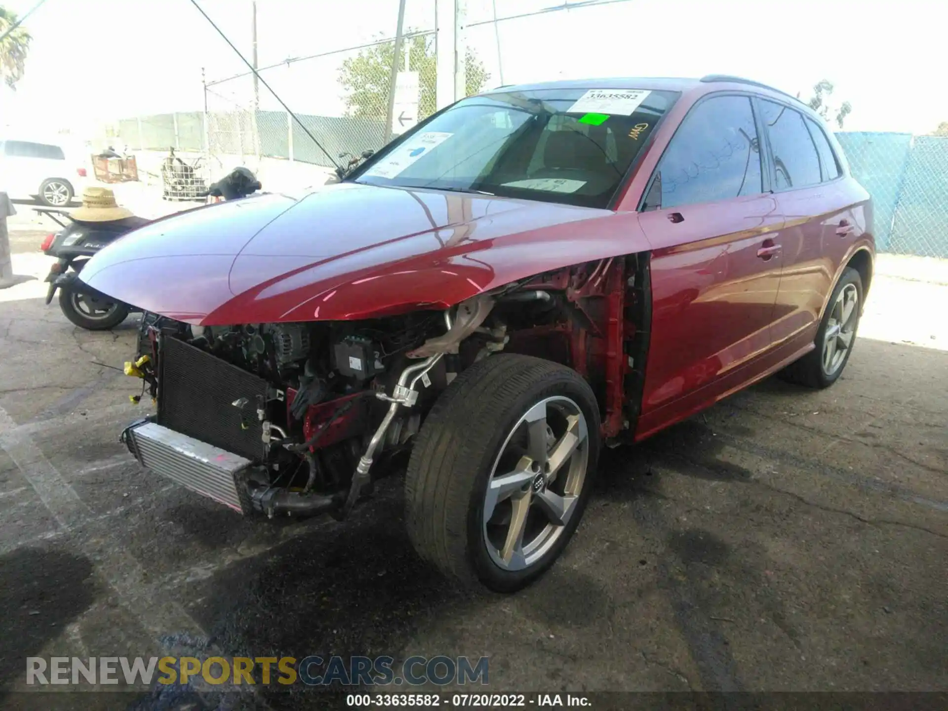 2 Photograph of a damaged car WA1ENAFY0L2074340 AUDI Q5 2020