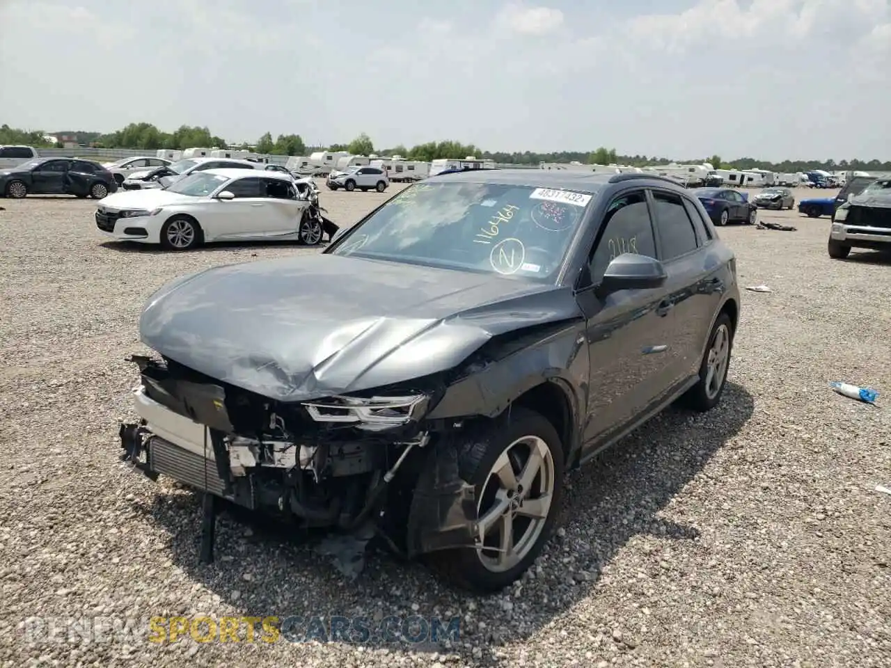 2 Photograph of a damaged car WA1ENAFYXL2116464 AUDI Q5 2020