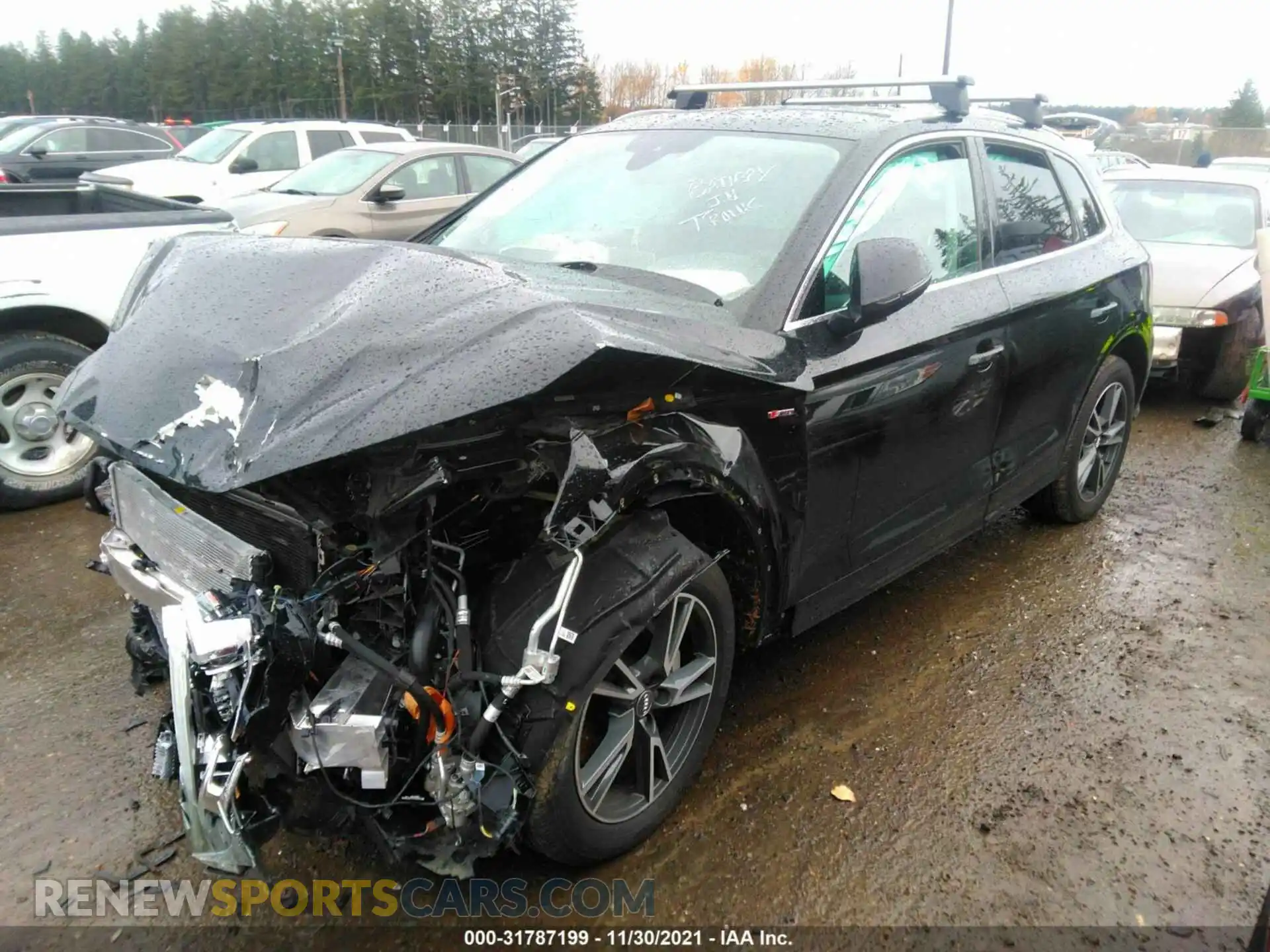 2 fotografías del automóvil dañado WA1G2AFY0L2059550 AUDI Q5 2020
