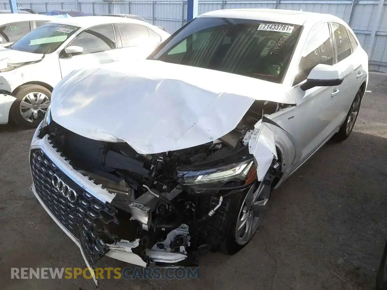 2 Photograph of a damaged car WA15AAFY2M2126287 AUDI Q5 2021