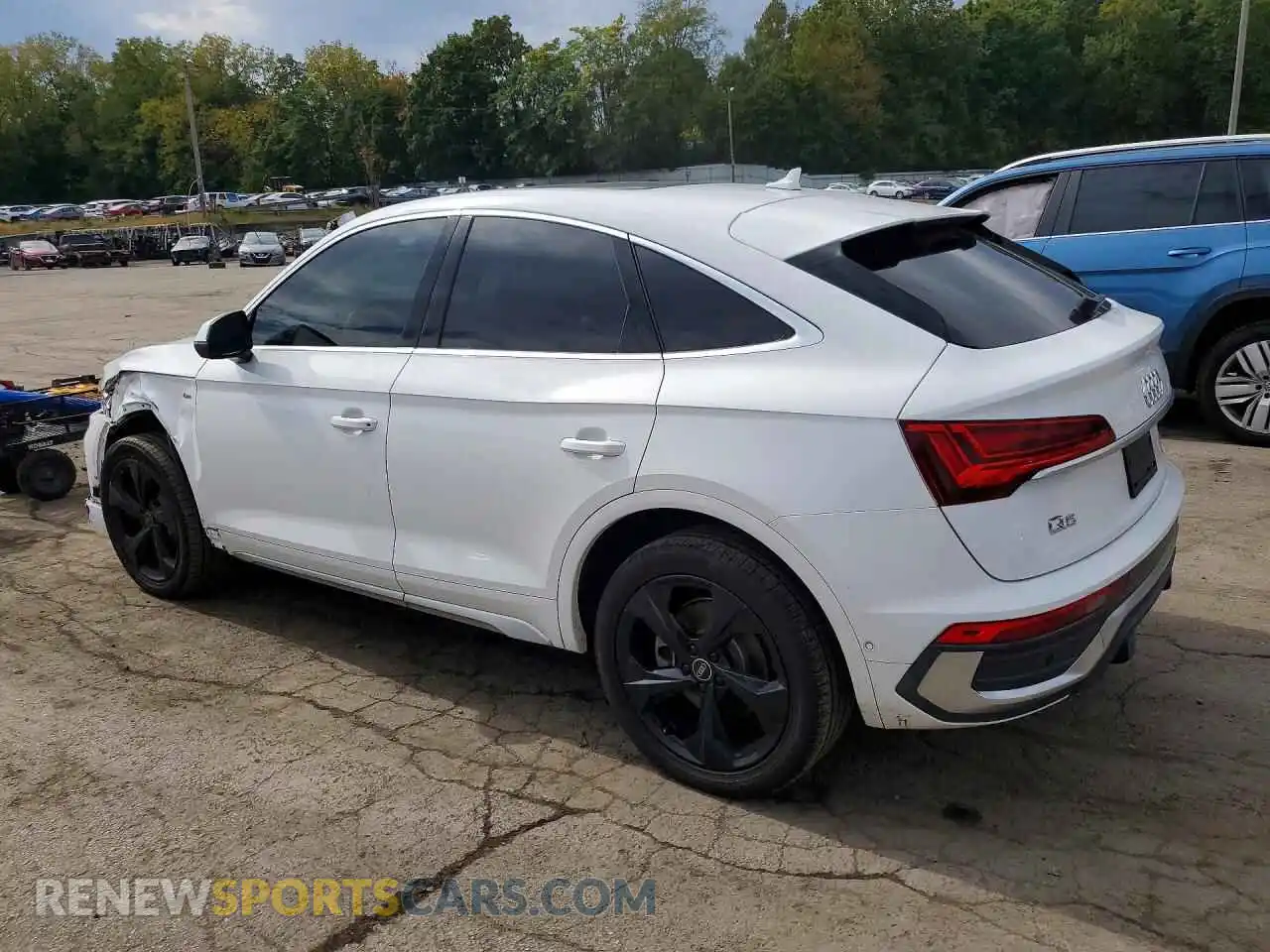 2 fotografías del automóvil dañado WA16AAFY0M2105264 AUDI Q5 2021