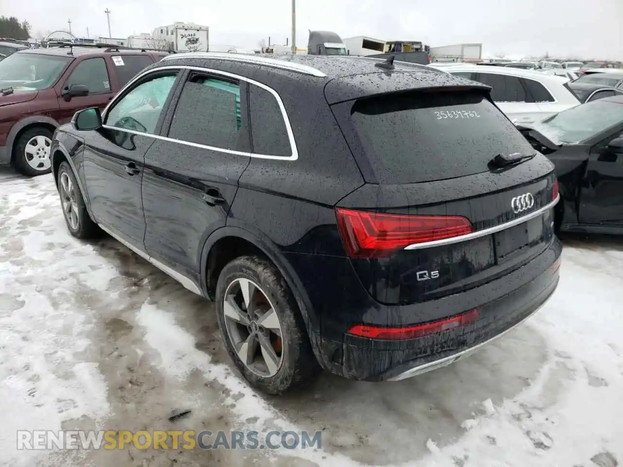 3 fotografías del automóvil dañado WA1AAAFY0M2002713 AUDI Q5 2021