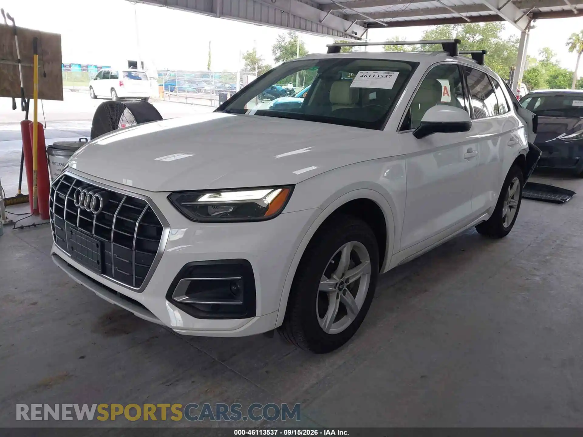 2 fotografías del automóvil dañado WA1AAAFY2M2023210 AUDI Q5 2021
