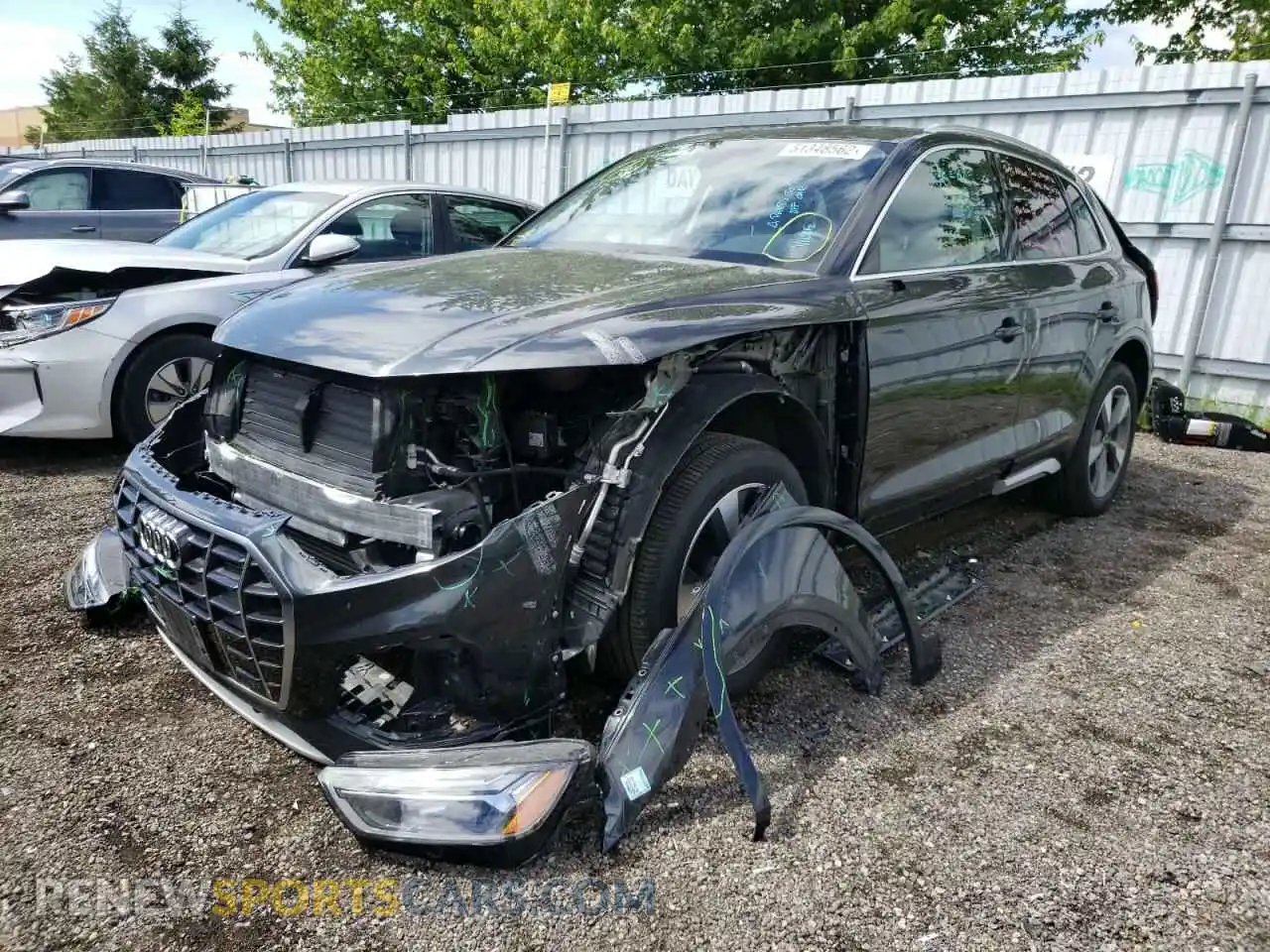 2 Photograph of a damaged car WA1AAAFY4M2004562 AUDI Q5 2021