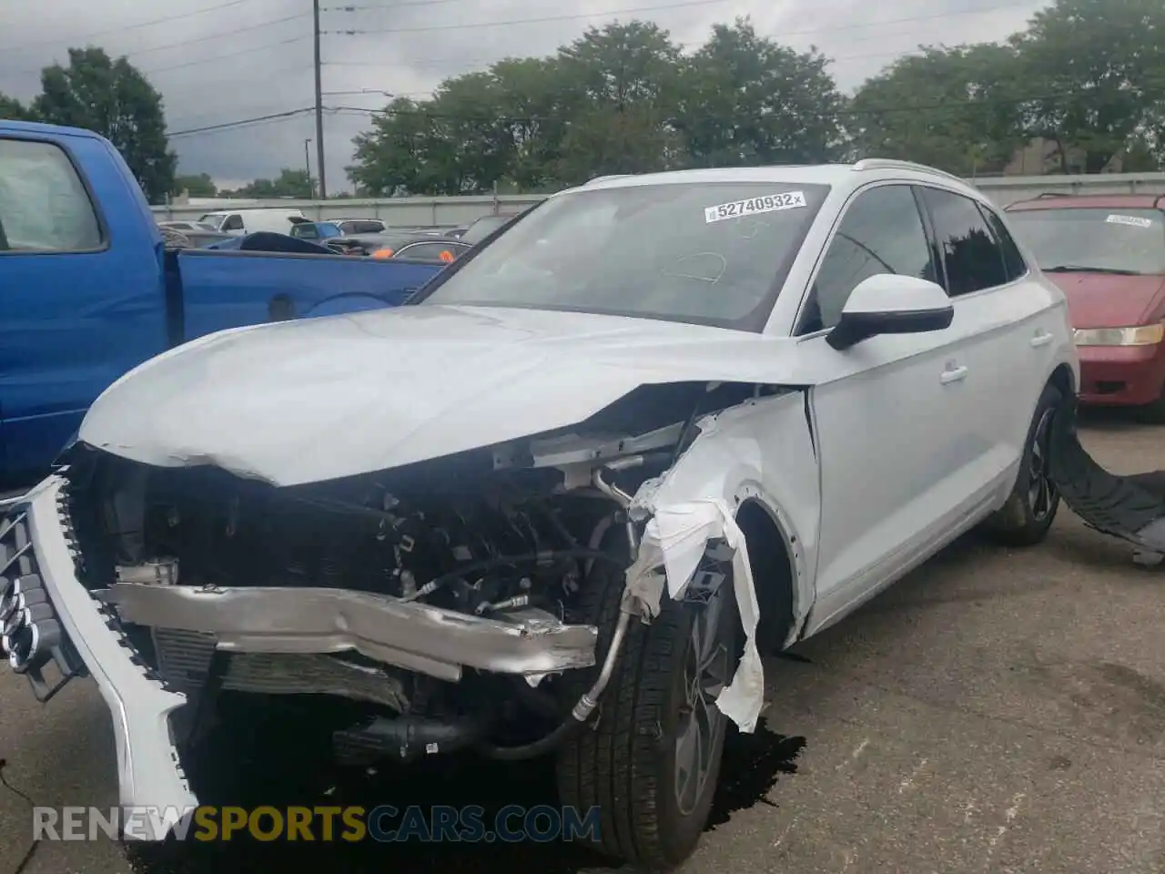 2 Photograph of a damaged car WA1AAAFY5M2008507 AUDI Q5 2021