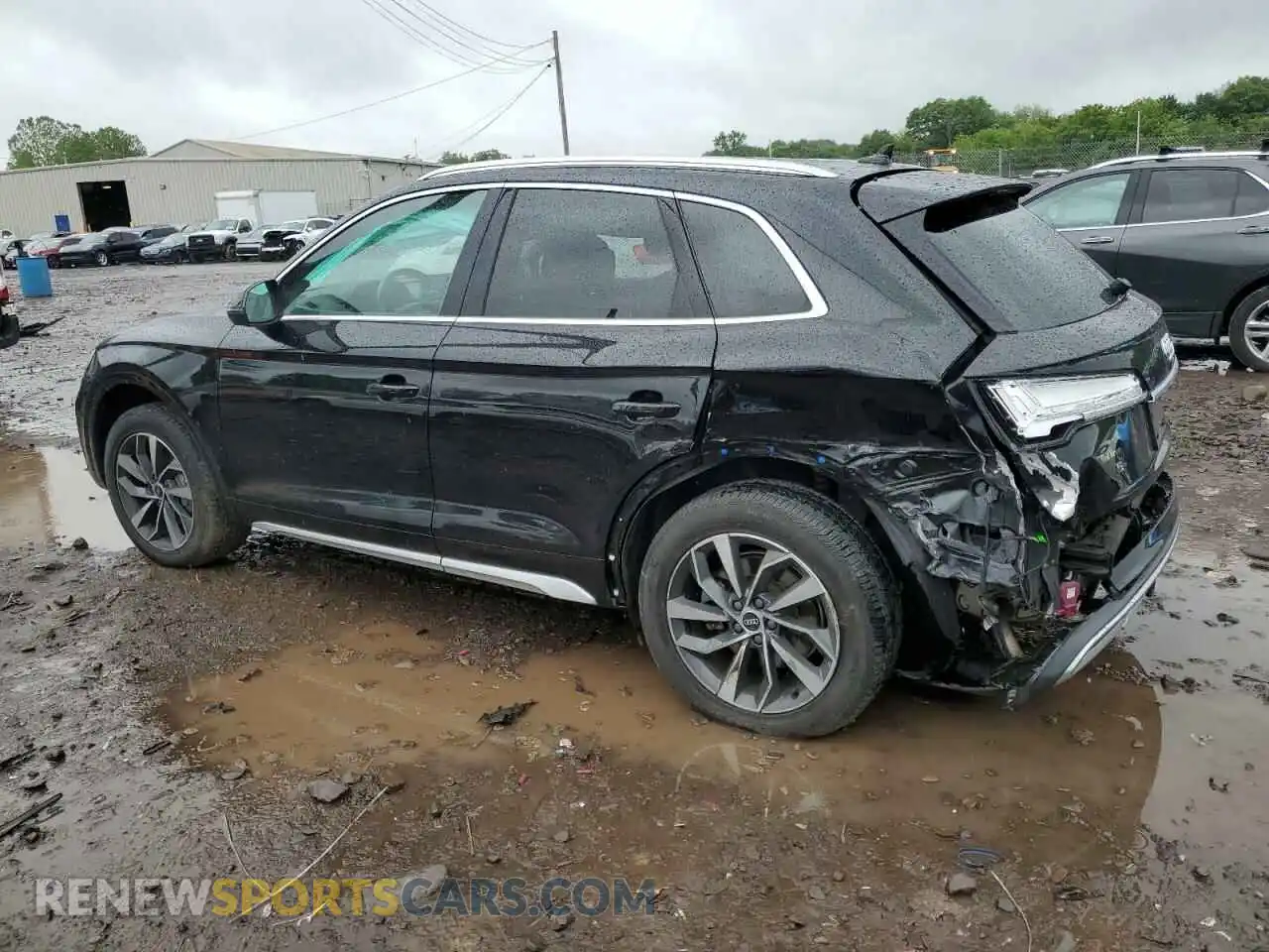 2 fotografías del automóvil dañado WA1AAAFY5M2055861 AUDI Q5 2021