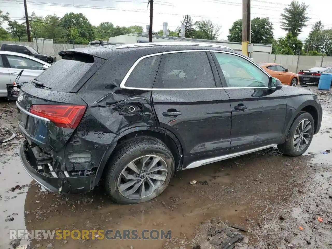 3 fotografías del automóvil dañado WA1AAAFY5M2055861 AUDI Q5 2021