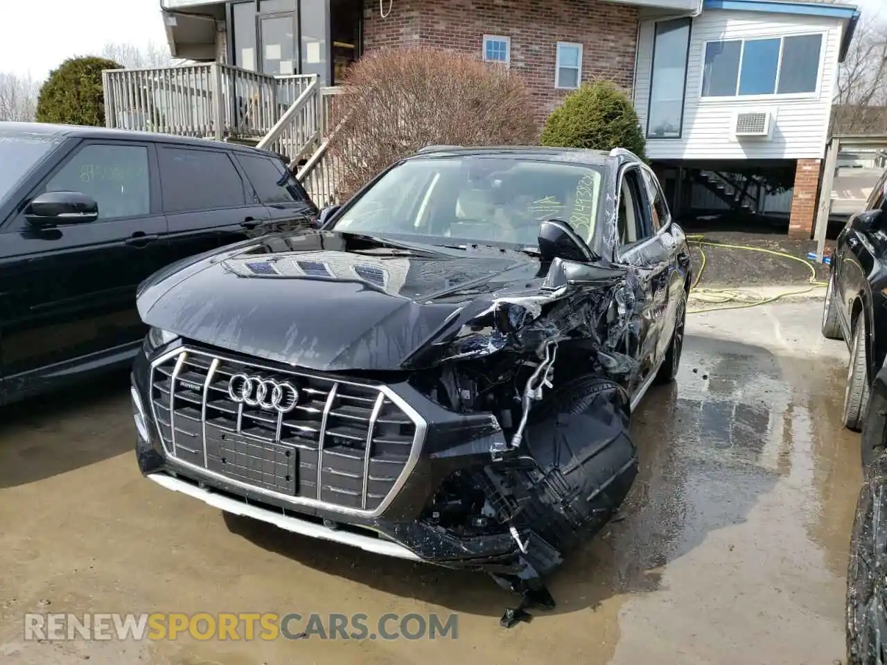 2 fotografías del automóvil dañado WA1AAAFY6M2010170 AUDI Q5 2021