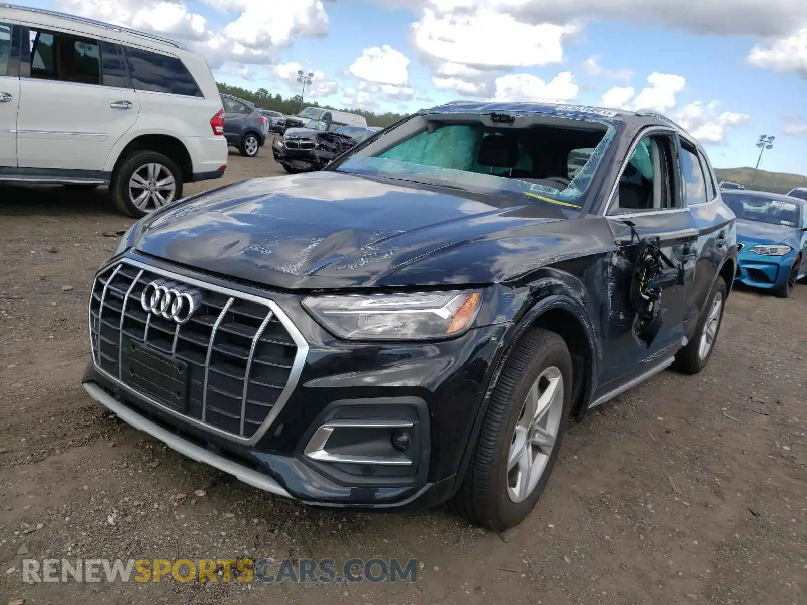 2 fotografías del automóvil dañado WA1AAAFY6M2030810 AUDI Q5 2021