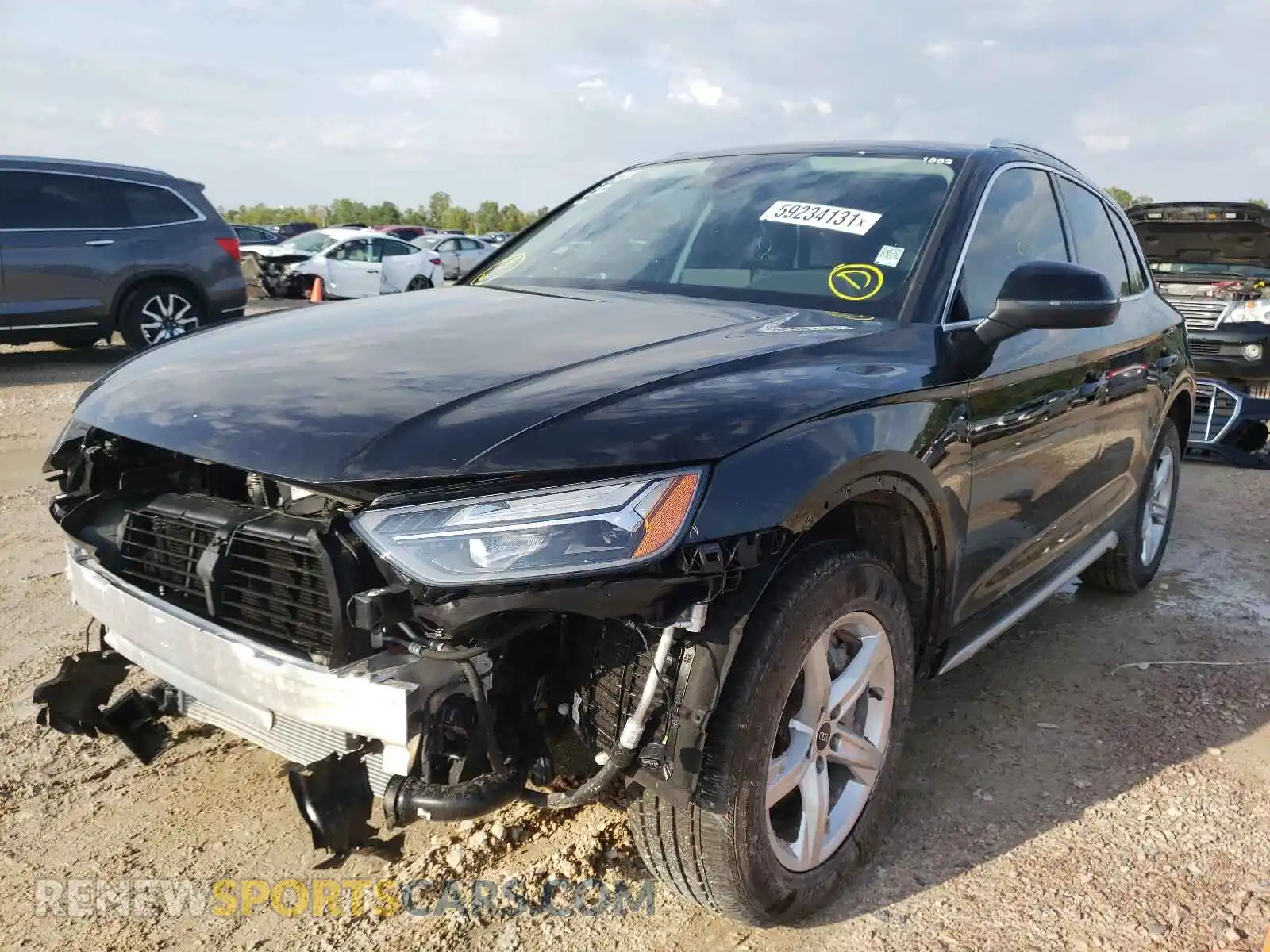 2 Фотография поврежденного автомобиля WA1AAAFY7M2076372 AUDI Q5 2021