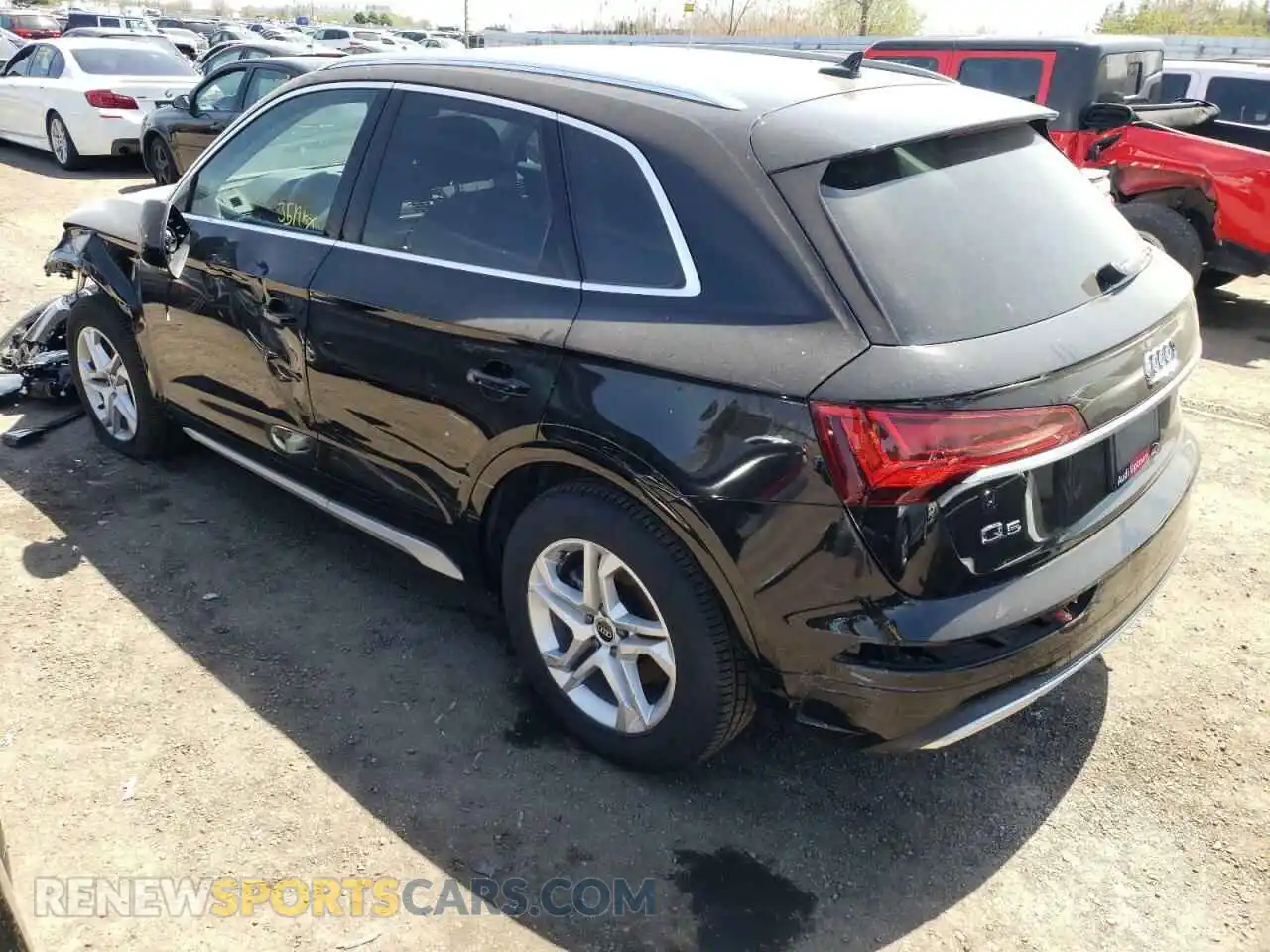 3 fotografías del automóvil dañado WA1AAAFY9M2101501 AUDI Q5 2021