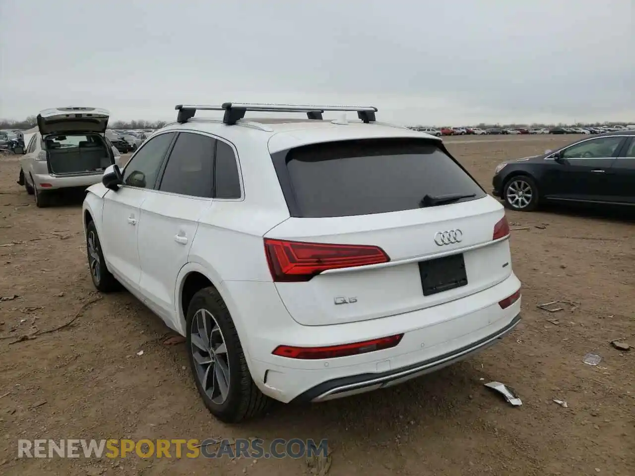 3 fotografías del automóvil dañado WA1AAAFYXM2033841 AUDI Q5 2021