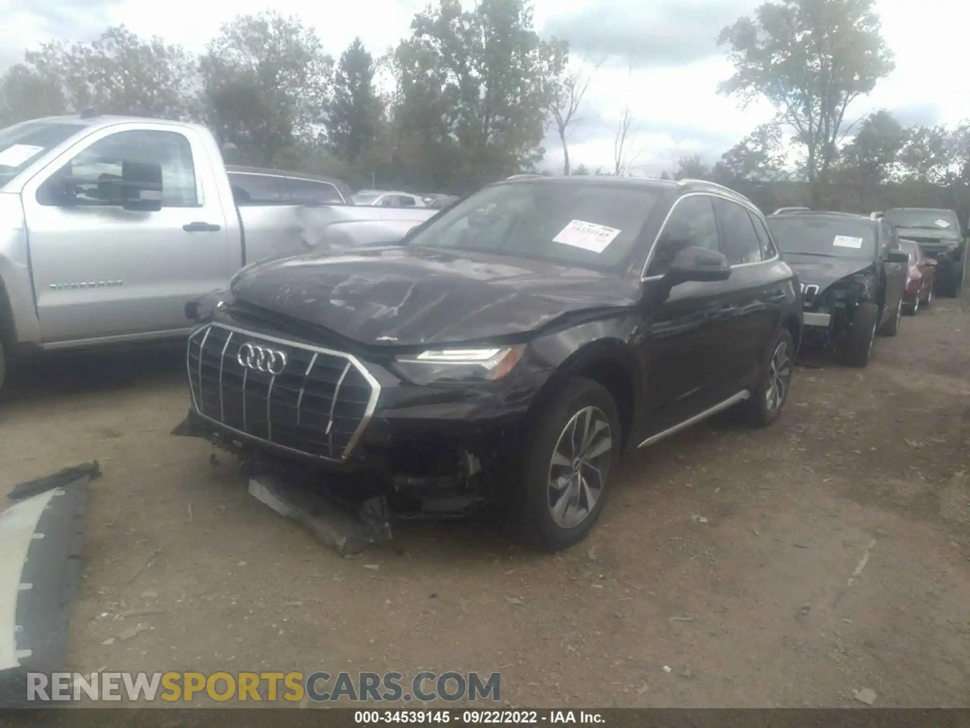 2 fotografías del automóvil dañado WA1BAAFY1M2064173 AUDI Q5 2021
