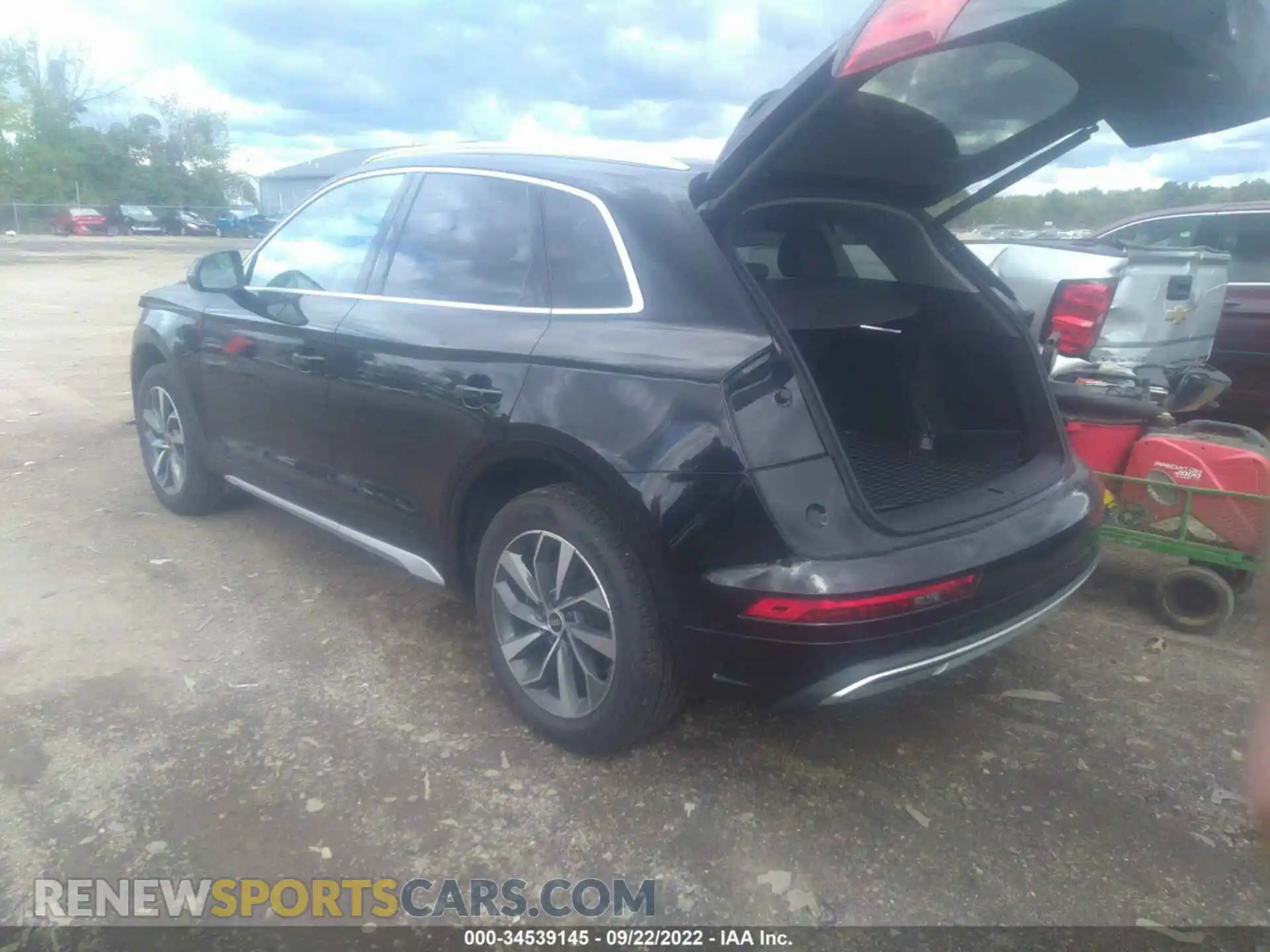 3 fotografías del automóvil dañado WA1BAAFY1M2064173 AUDI Q5 2021