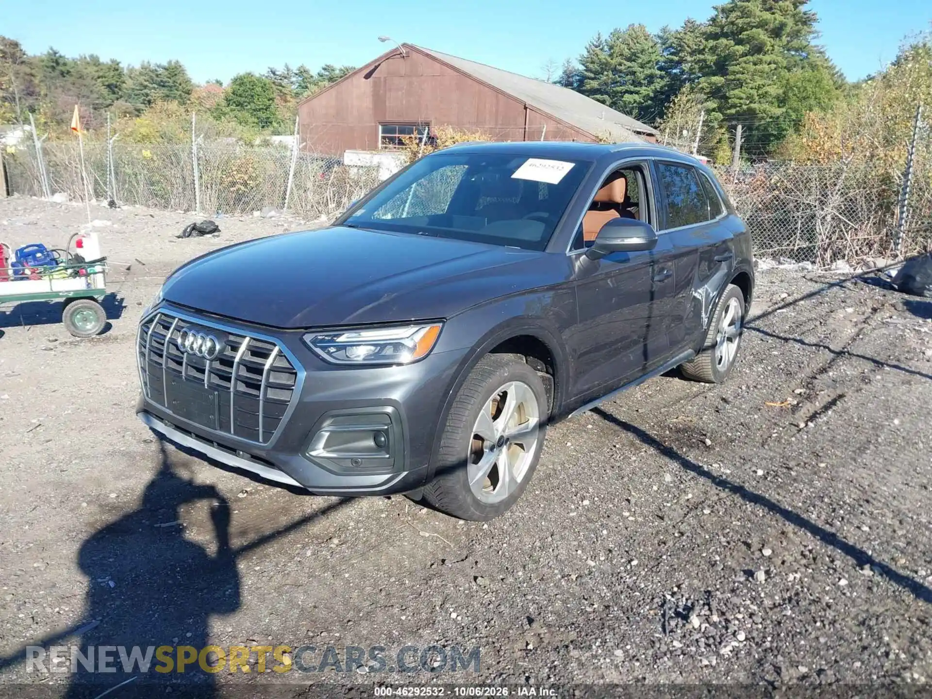 2 fotografías del automóvil dañado WA1BAAFY2M2036351 AUDI Q5 2021