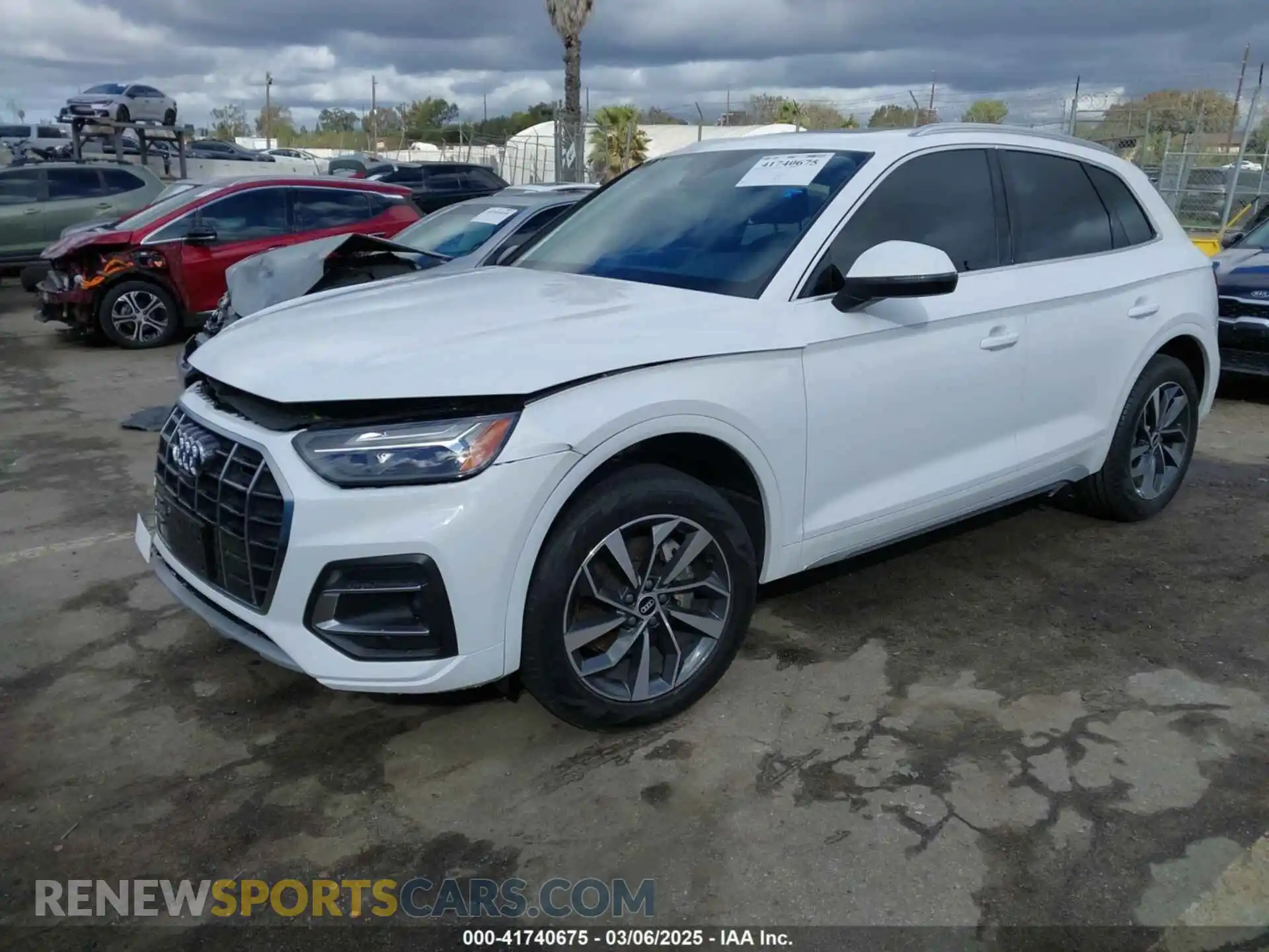 2 fotografías del automóvil dañado WA1BAAFY4M2005294 AUDI Q5 2021