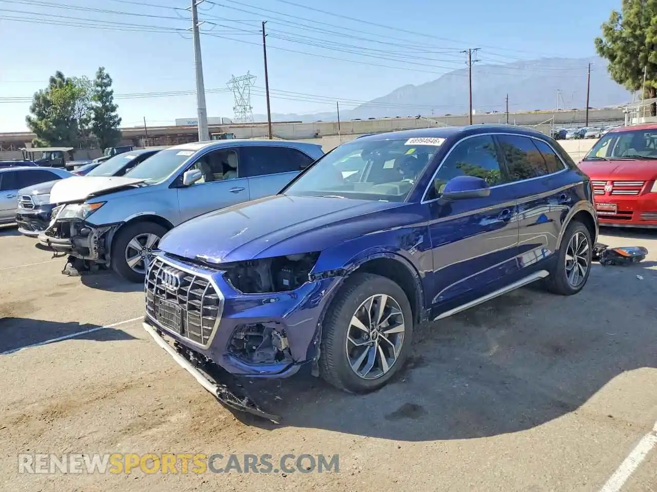 1 Photograph of a damaged car WA1BAAFY4M2008518 AUDI Q5 2021