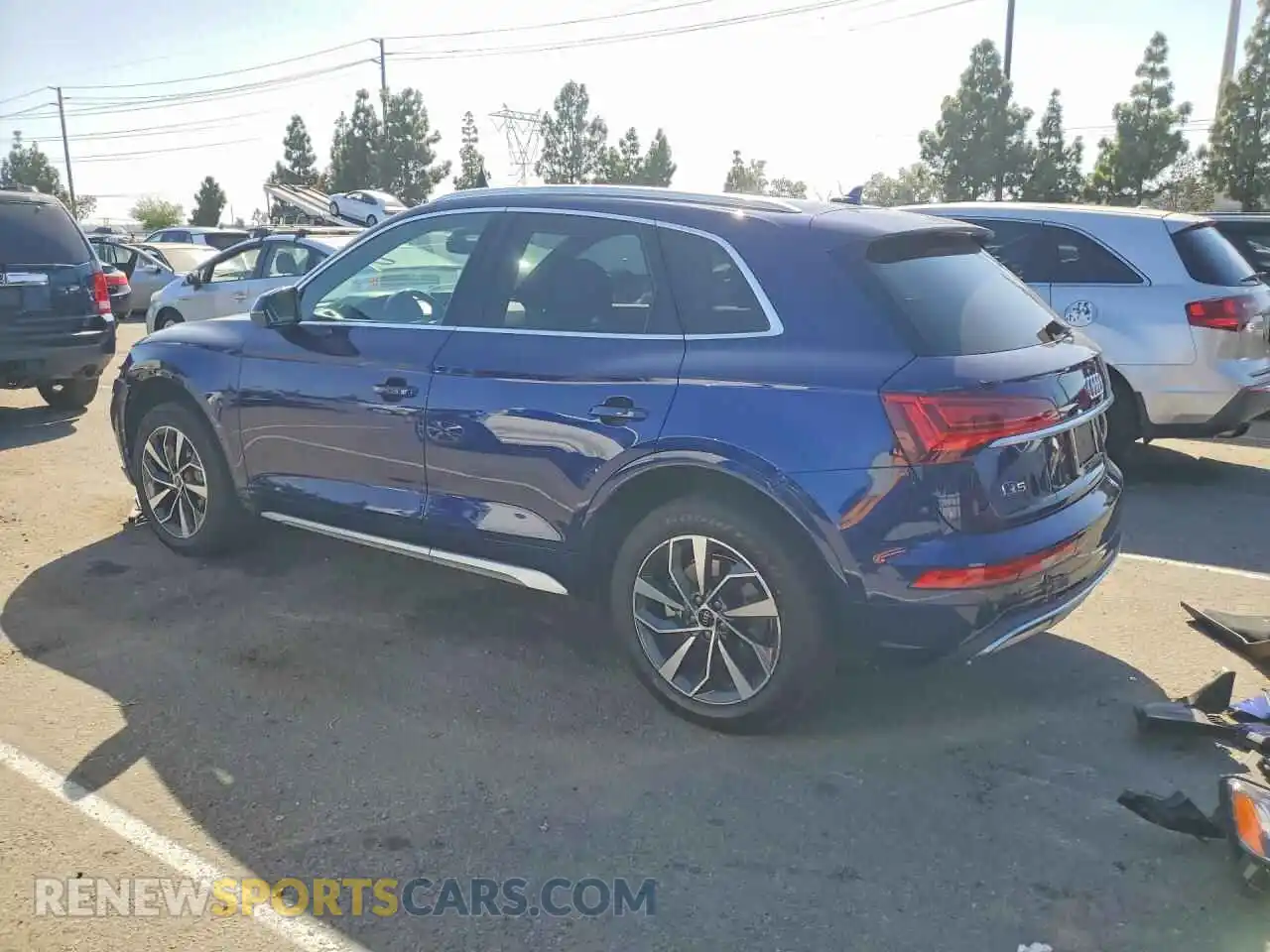 2 Photograph of a damaged car WA1BAAFY4M2008518 AUDI Q5 2021