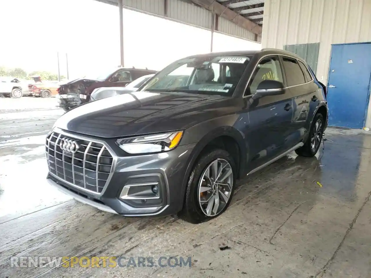 2 fotografías del automóvil dañado WA1BAAFY4M2030664 AUDI Q5 2021