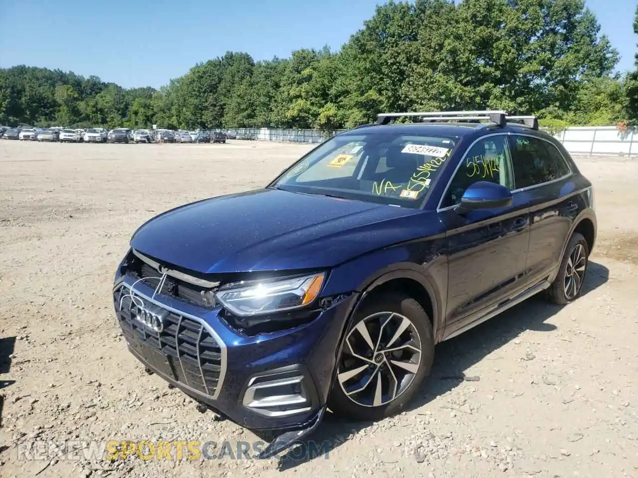 2 fotografías del automóvil dañado WA1BAAFY5M2020953 AUDI Q5 2021