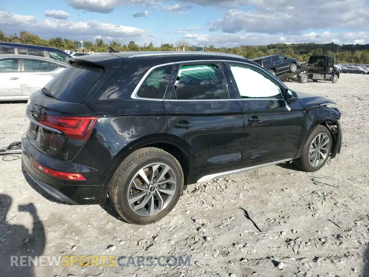 3 fotografías del automóvil dañado WA1BAAFY6M2051984 AUDI Q5 2021