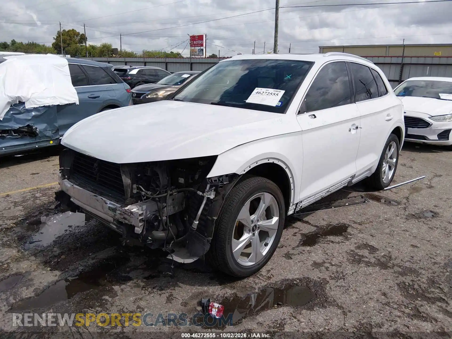 2 fotografías del automóvil dañado WA1BAAFY6M2063102 AUDI Q5 2021