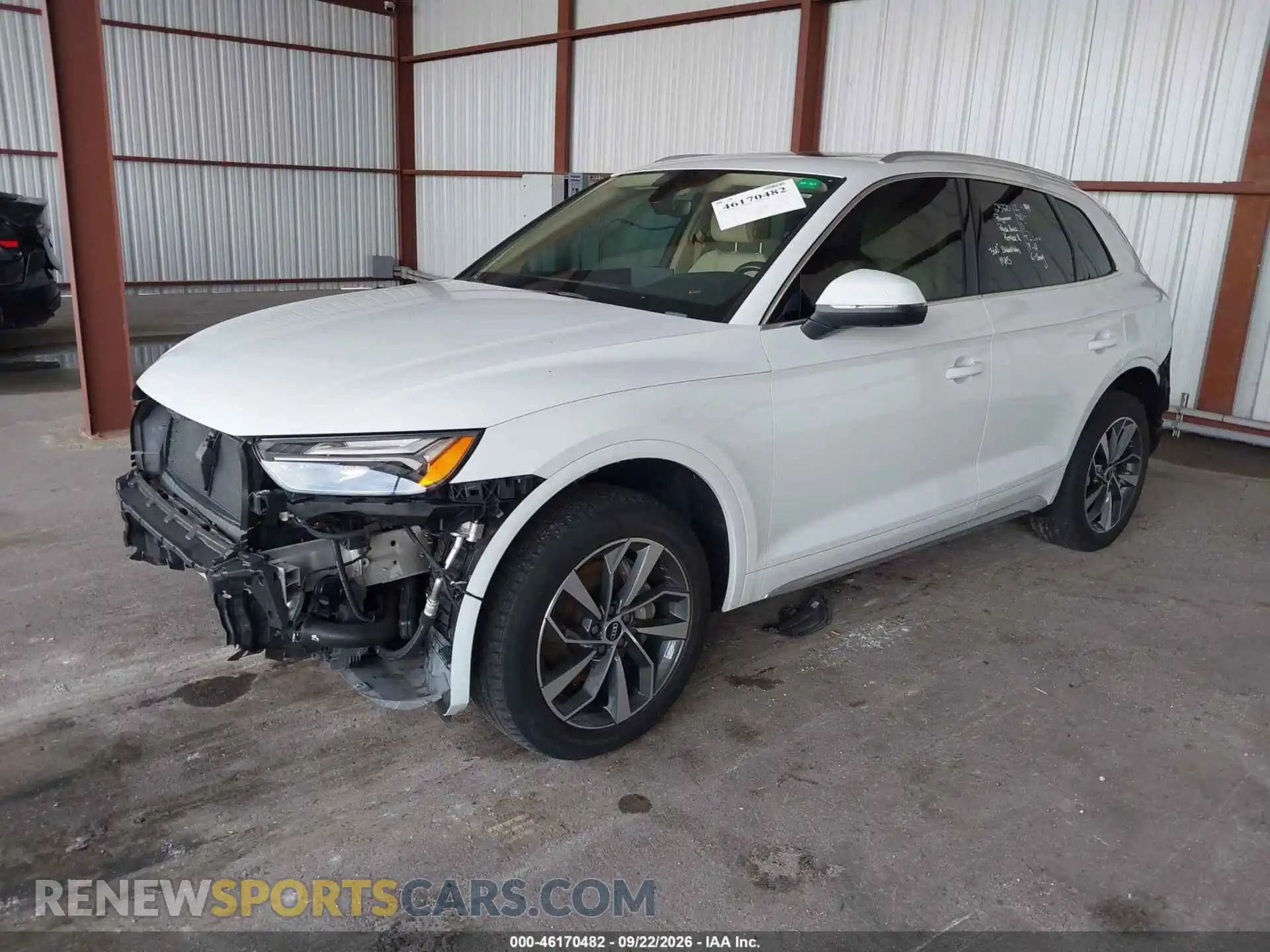 2 Фотография поврежденного автомобиля WA1BAAFY7M2083567 AUDI Q5 2021