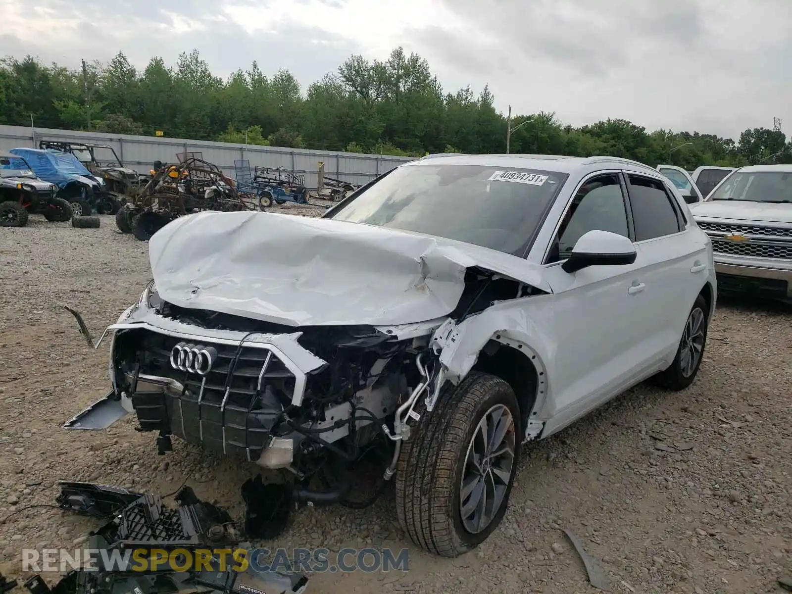2 Photograph of a damaged car WA1BAAFY8M2051520 AUDI Q5 2021
