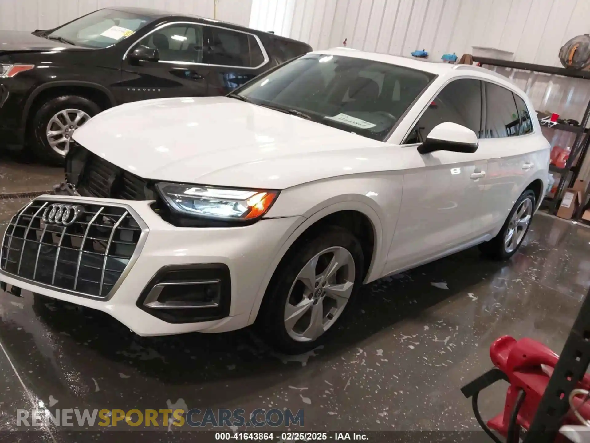 2 fotografías del automóvil dañado WA1BAAFYXM2001878 AUDI Q5 2021