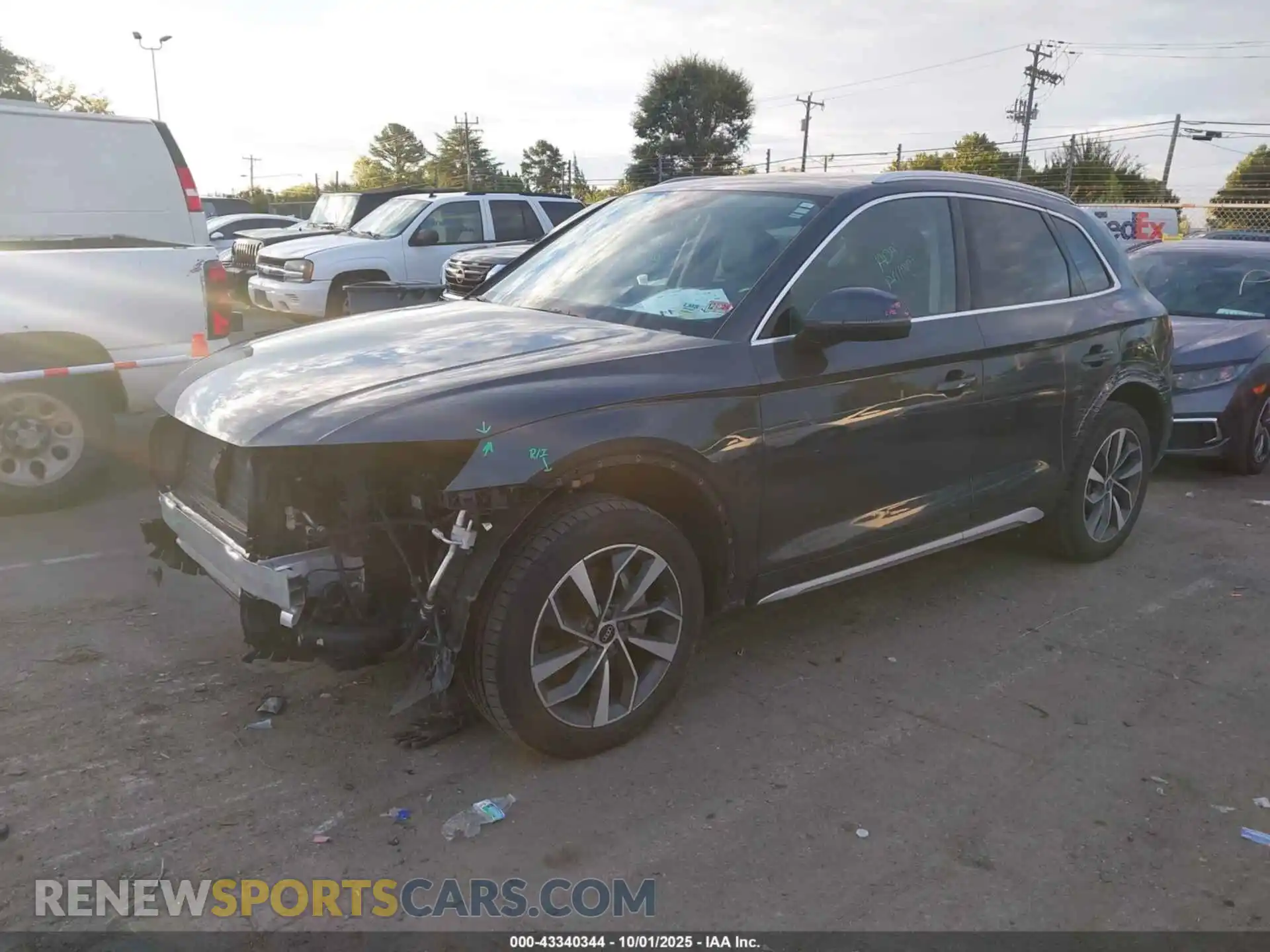 2 Photograph of a damaged car WA1BAAFYXM2042690 AUDI Q5 2021