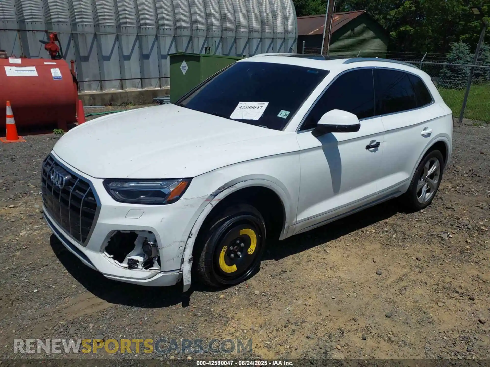 2 fotografías del automóvil dañado WA1CAAFY1M2033509 AUDI Q5 2021